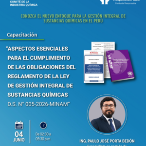 Conozca el nuevo enfoque para la gestión integral de sustancias químicas en el Perú